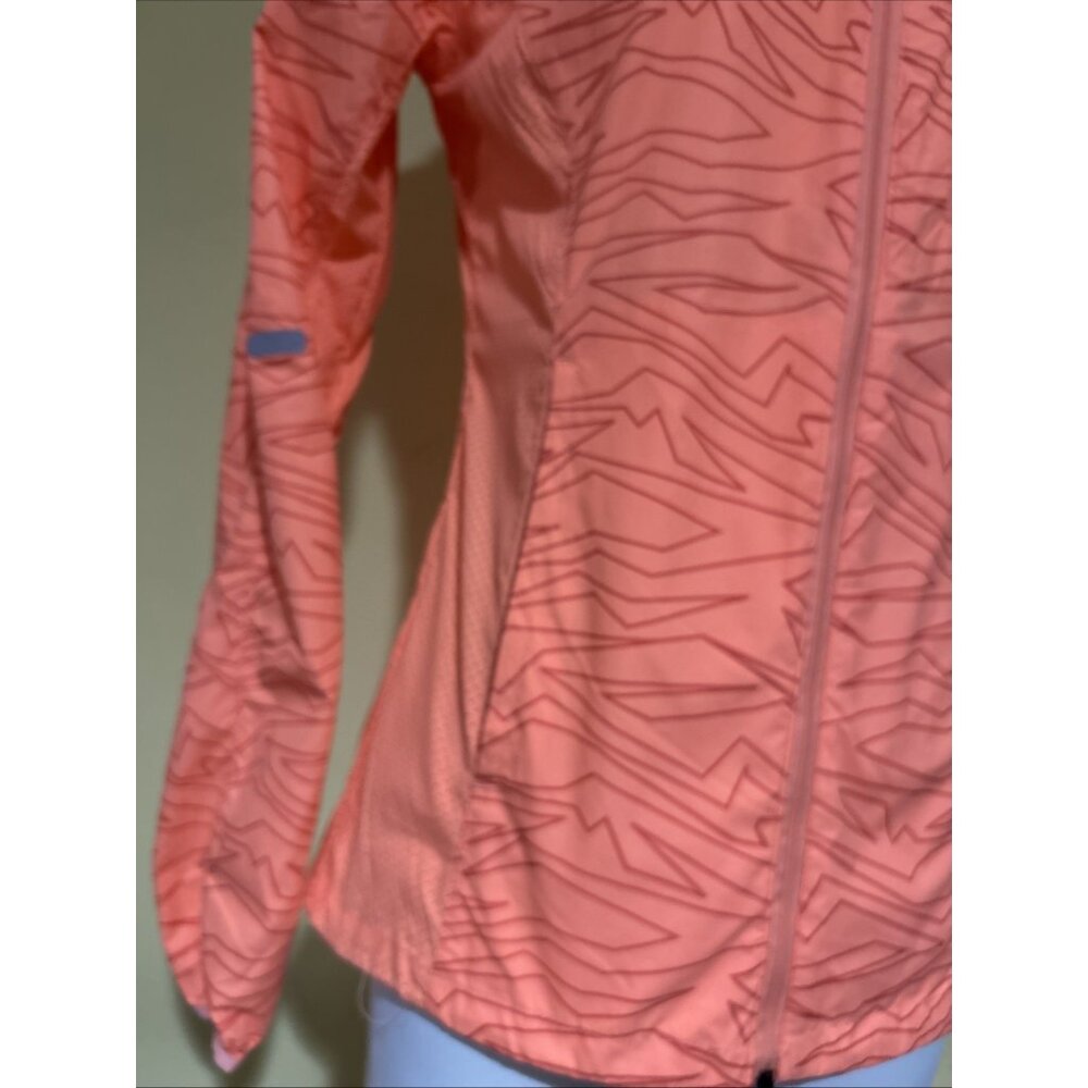 Avalanche Jacket Women's S Neon Orange Hoodie Full Zip Lightweight Windbreaker - Picture 3 of 11